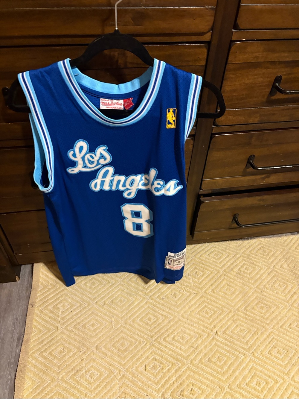 Mitchell & Ness Los Angeles Blue #8 Basketball Jersey